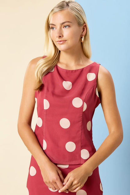 Versona dot flash tank RED