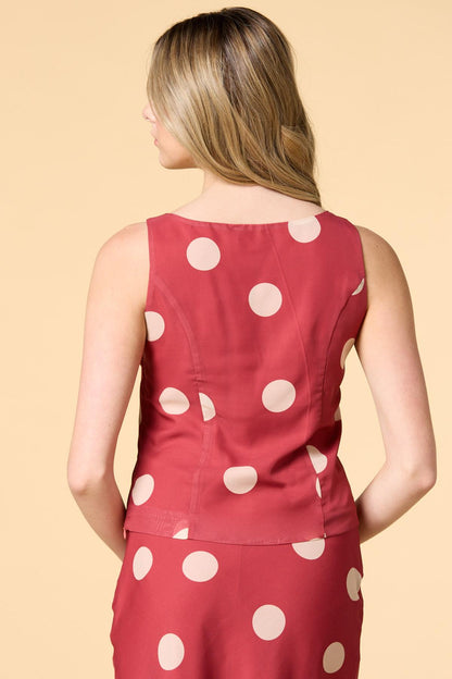 Versona dot flash tank RED