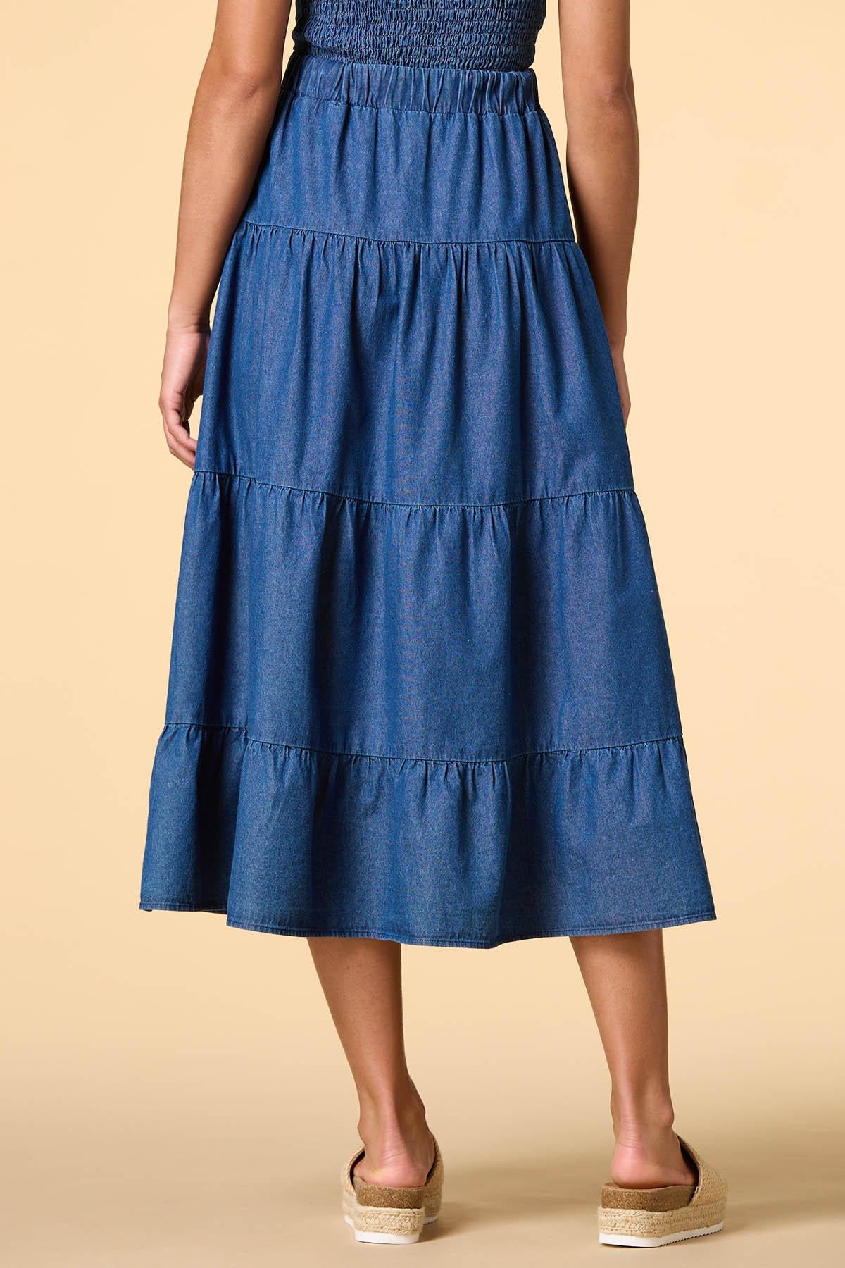 Versona american beauty denim maxi skirt DARK_WASH_DENIM