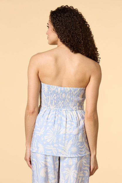 Versona learning to fly strapless top BLUE