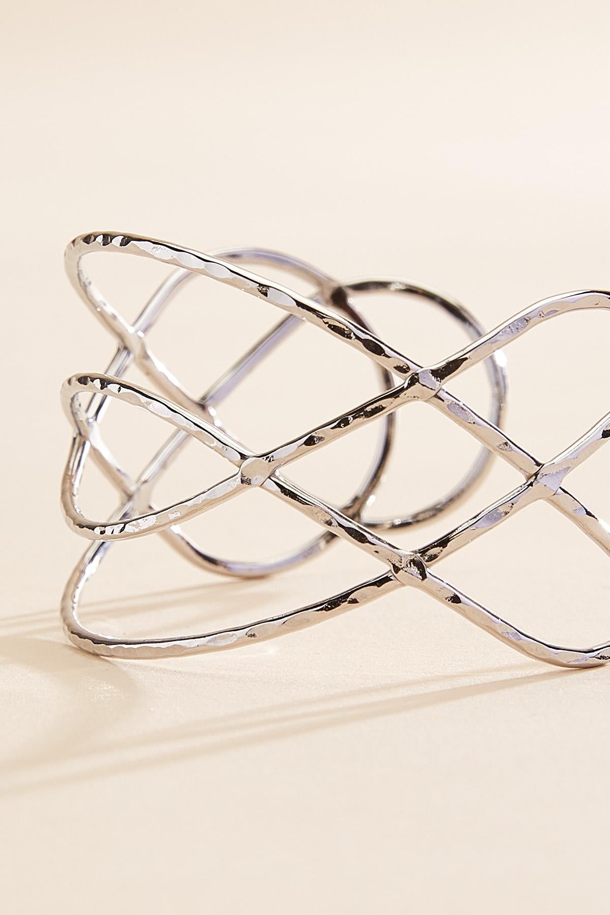 Versona thin hammered cuff bracelet GOLD