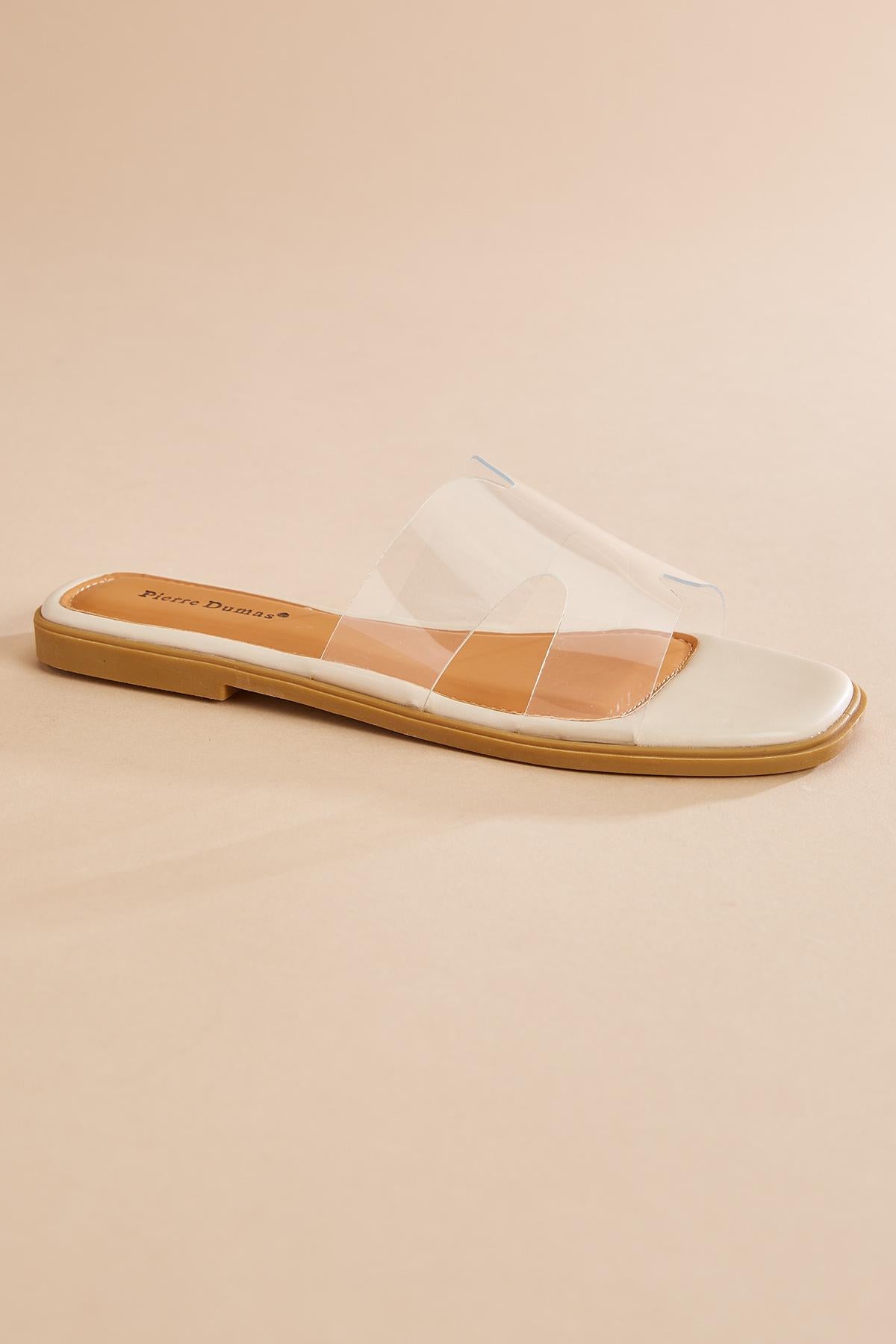 Versona clear banded slide sandals CRYSTAL_CLEAR
