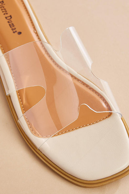 Versona clear banded slide sandals CRYSTAL_CLEAR