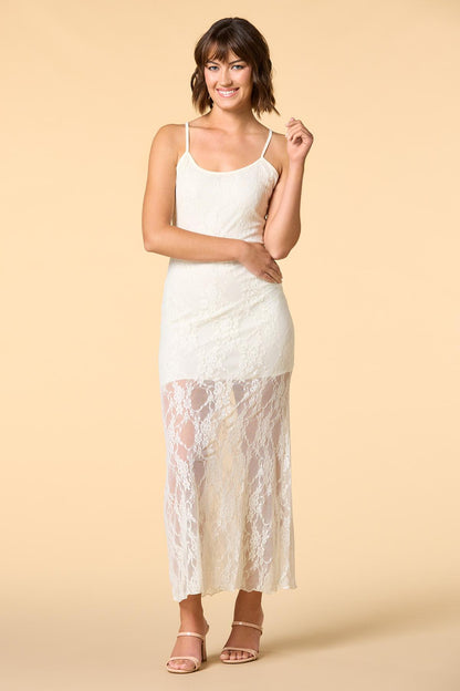 Versona all yours lace maxi dress IVORY