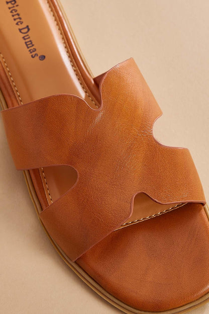 Versona cut out band sandals BROWN