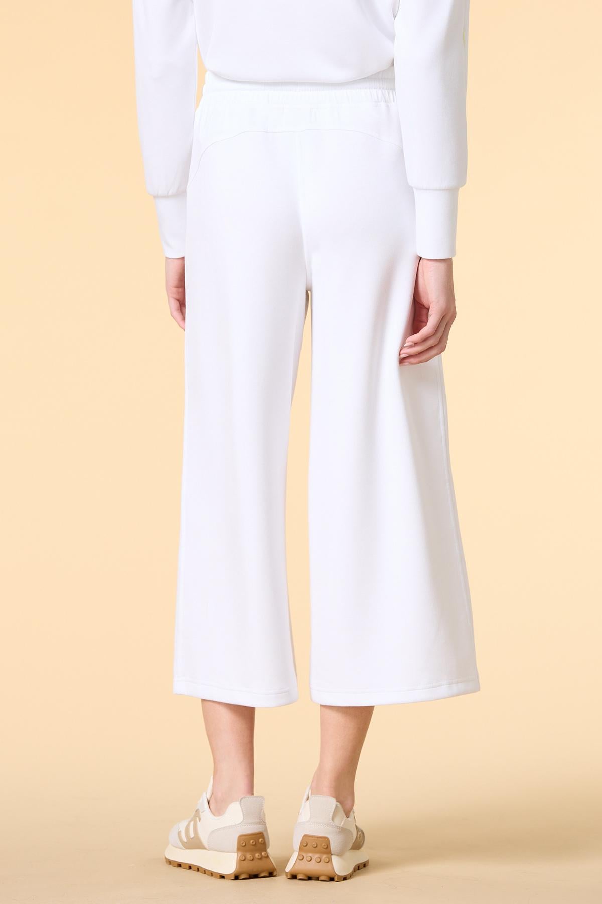 Versona lime light cropped sweatpants BRIGHT_WHITE