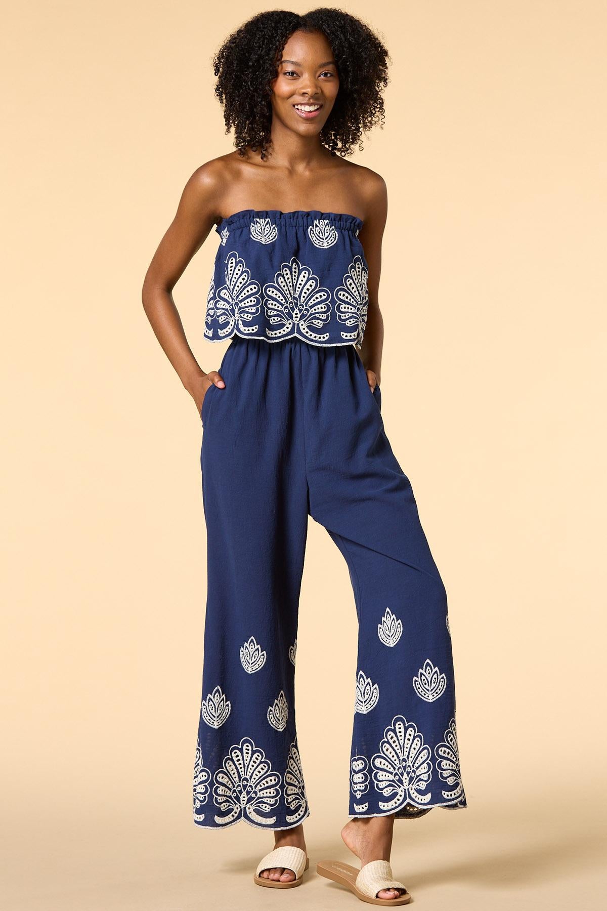 Versona nights in navy jumpsuit NAVY