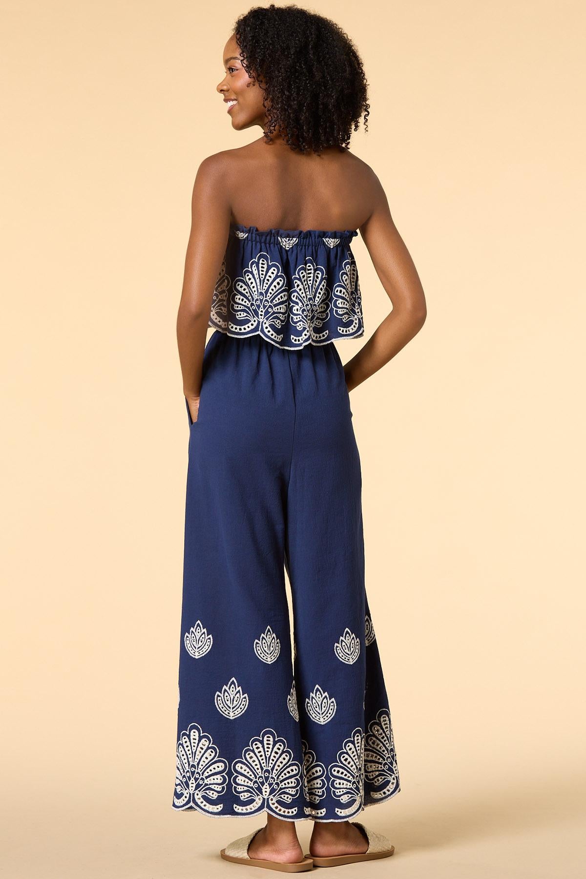 Versona nights in navy jumpsuit NAVY