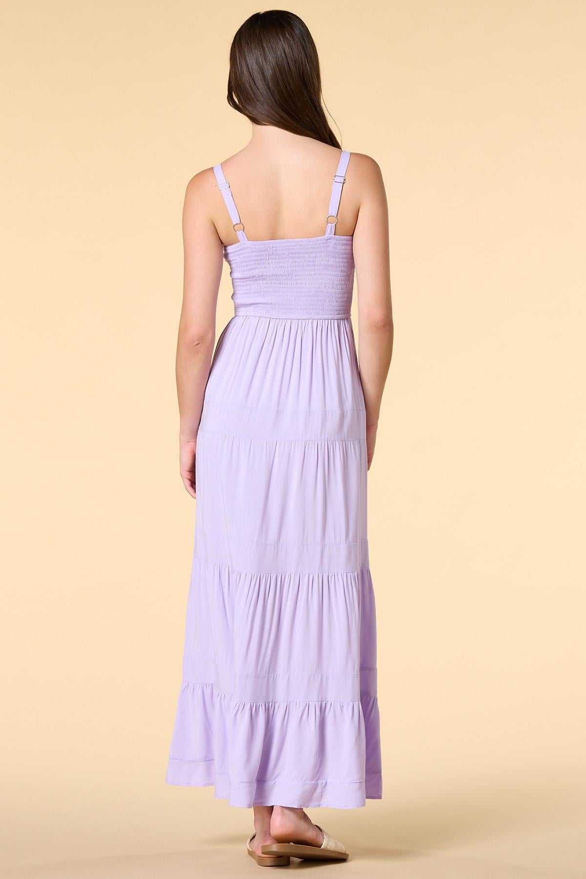 Versona smock steady maxi dress LIGHT_PURPLE