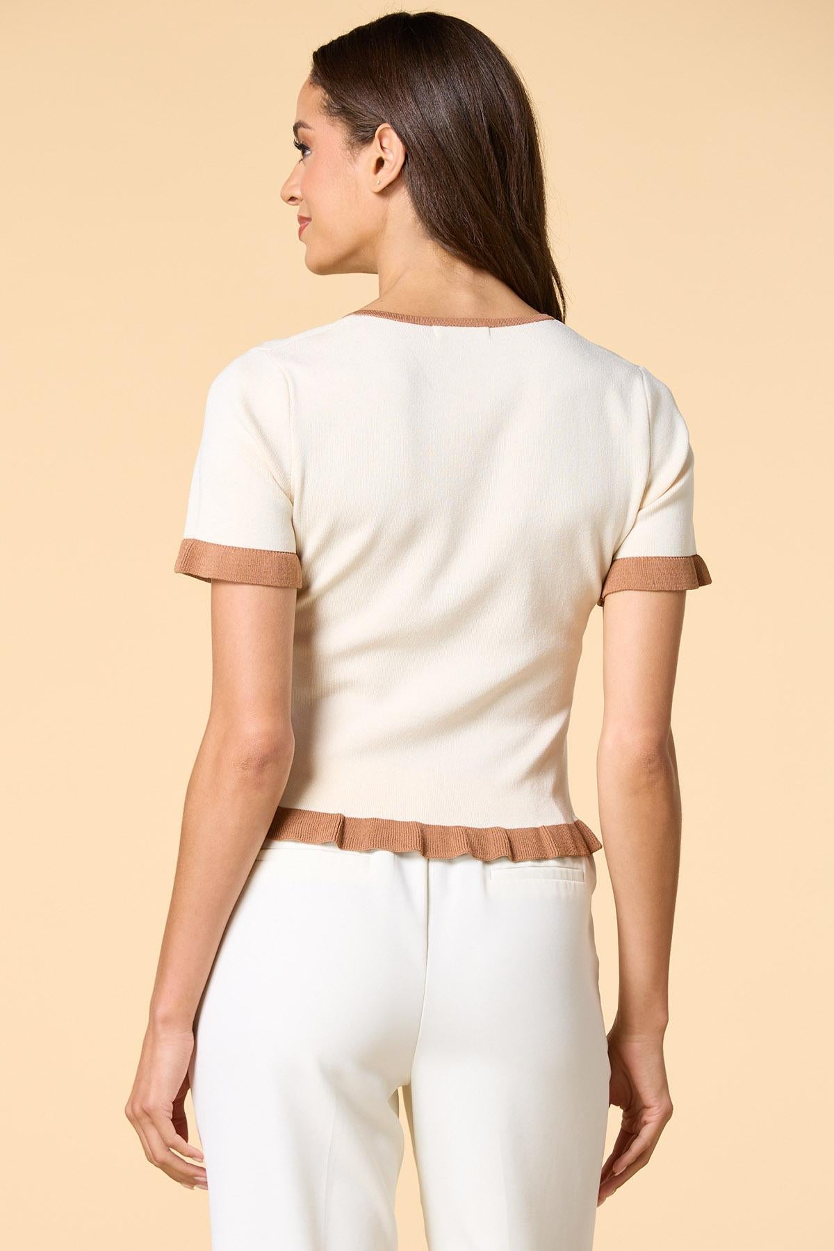 Versona high contrast sweater CREAM