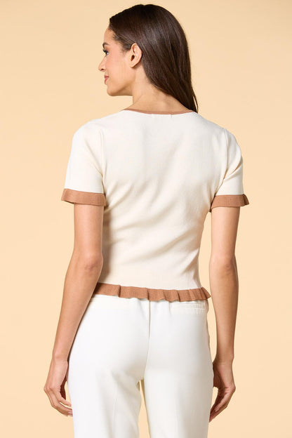 Versona high contrast sweater CREAM