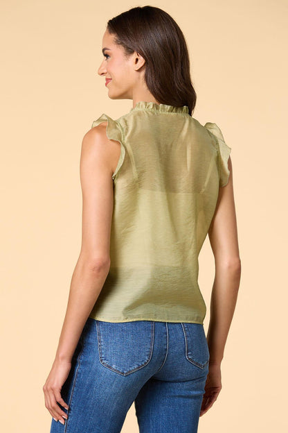 Versona sheer beauty tank OLIVE