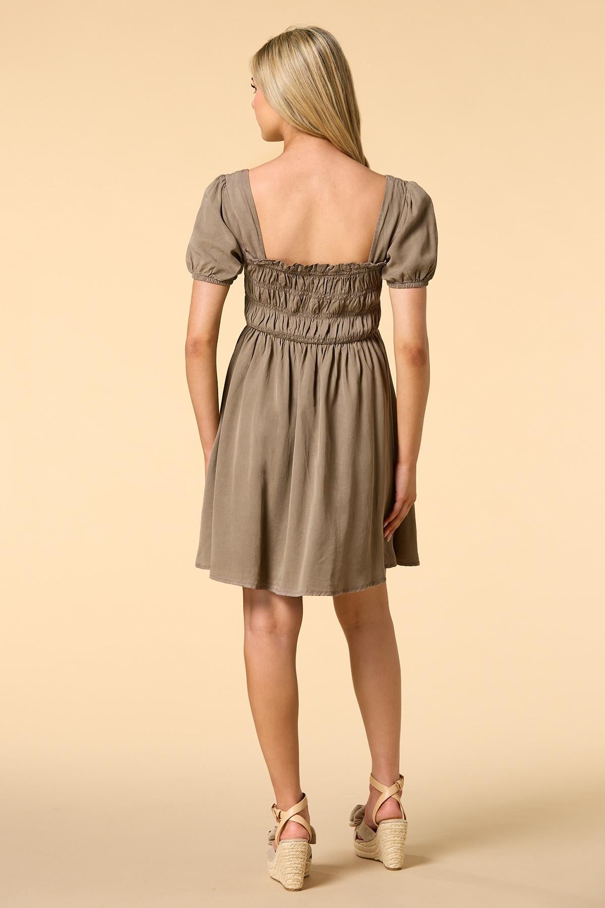 Versona brown eyed girl mini dress LIGHT_BROWN