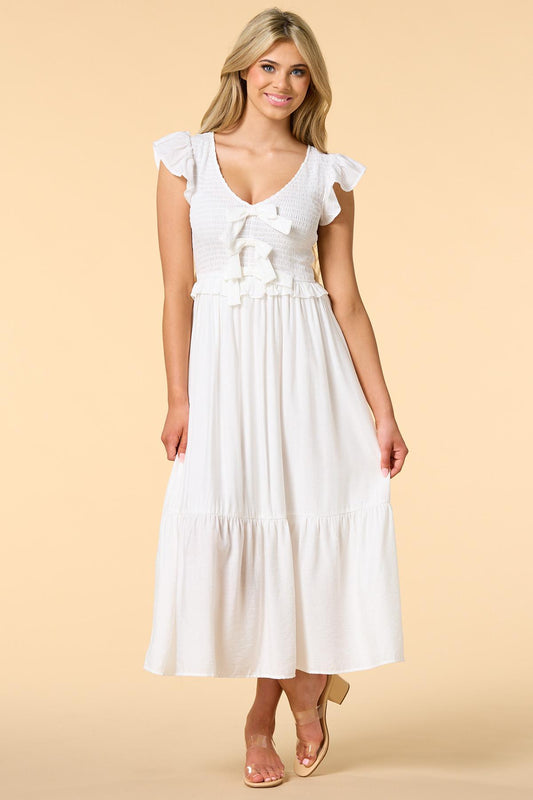 Versona spread your wings maxi dress WHITE