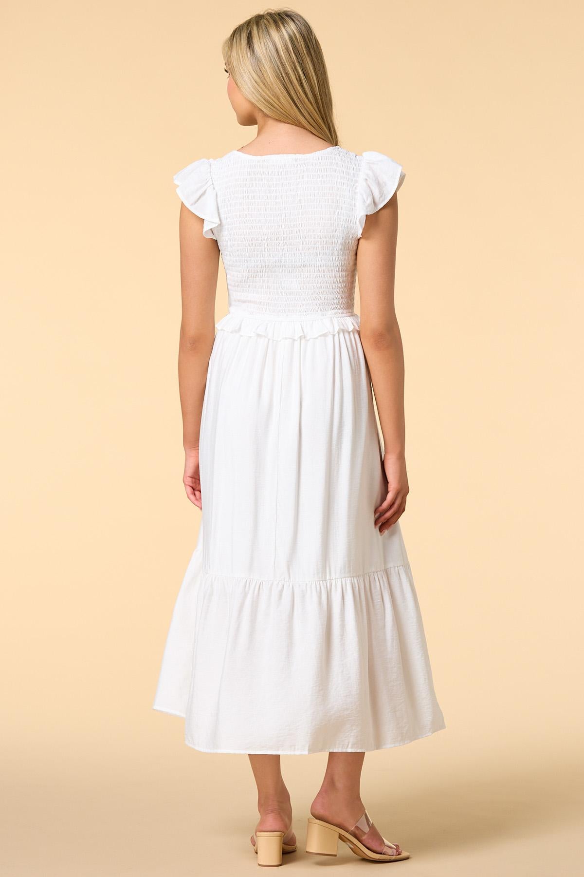 Versona spread your wings maxi dress WHITE
