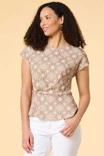 Versona born this way top BROWNBEIGE_MULTI