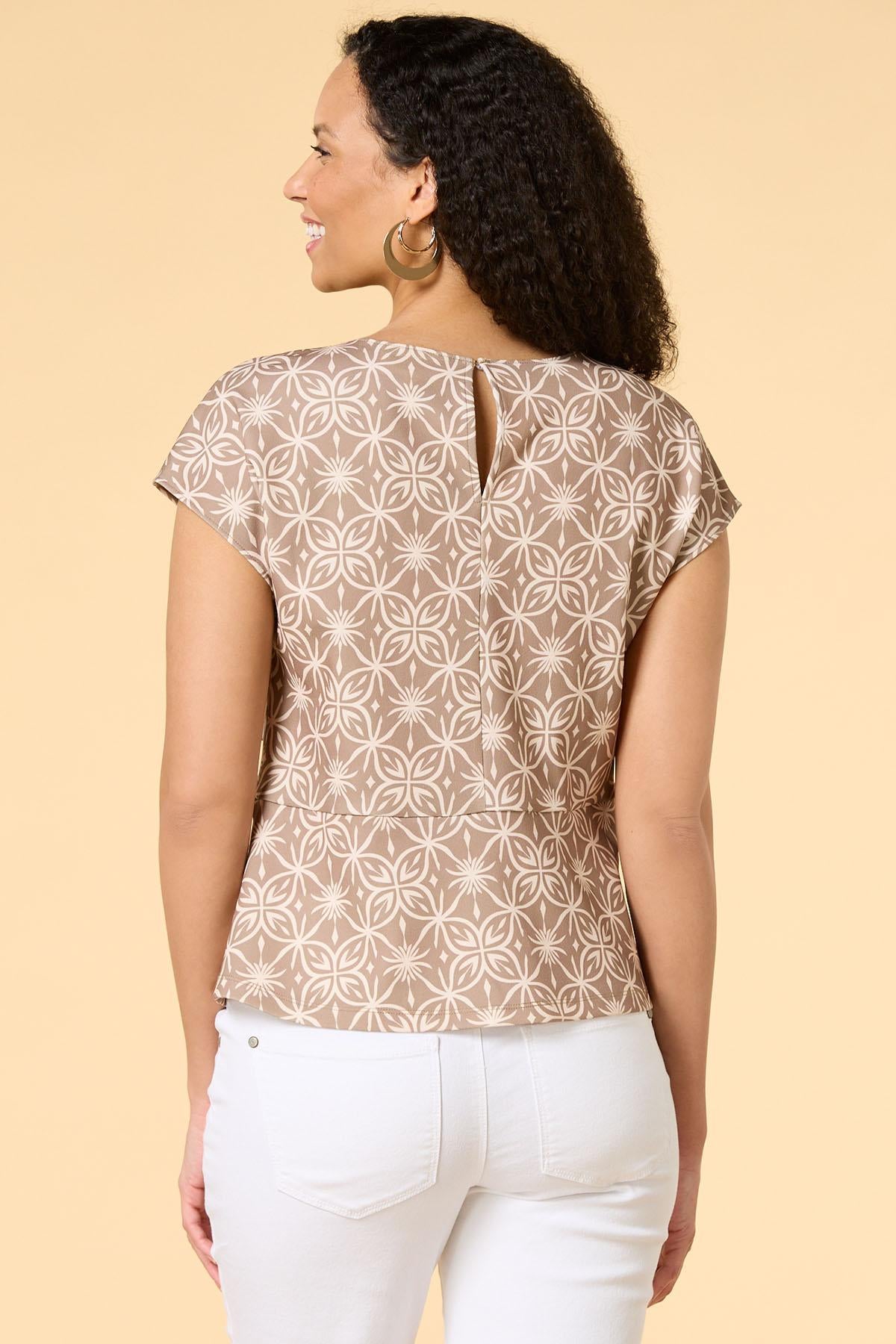 Versona born this way top BROWNBEIGE_MULTI