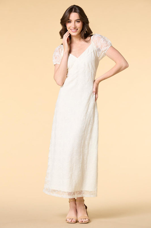 Versona blushing bride maxi dress- ivory IVORY