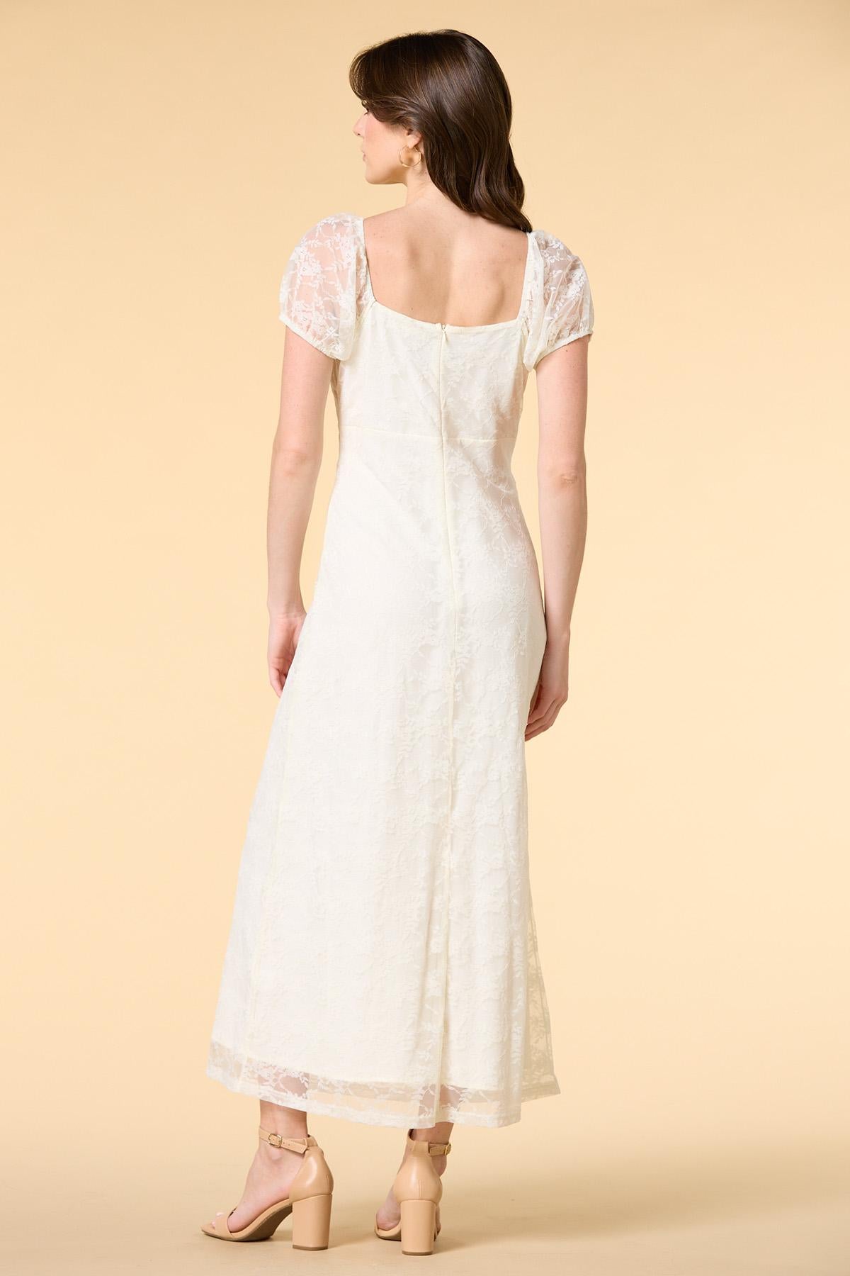 Versona blushing bride maxi dress- ivory IVORY