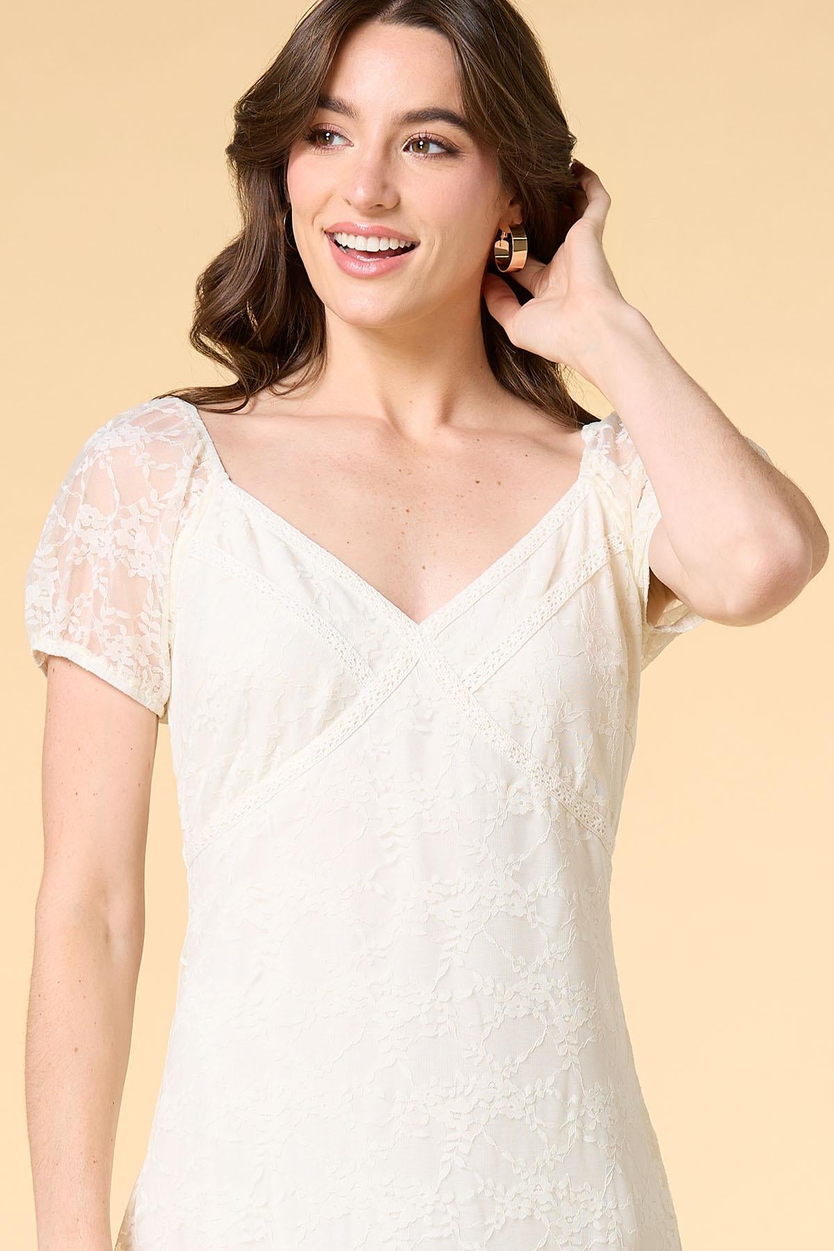 Versona blushing bride maxi dress- ivory IVORY