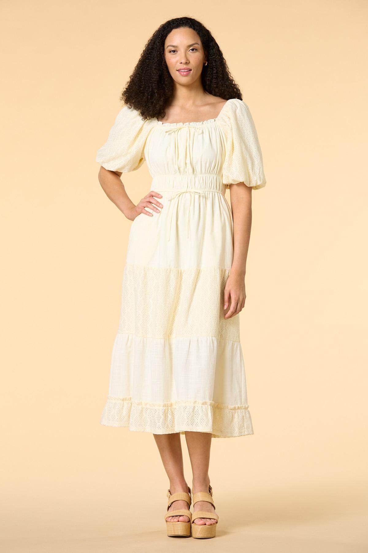 Versona feels so perfect midi dress CREAM