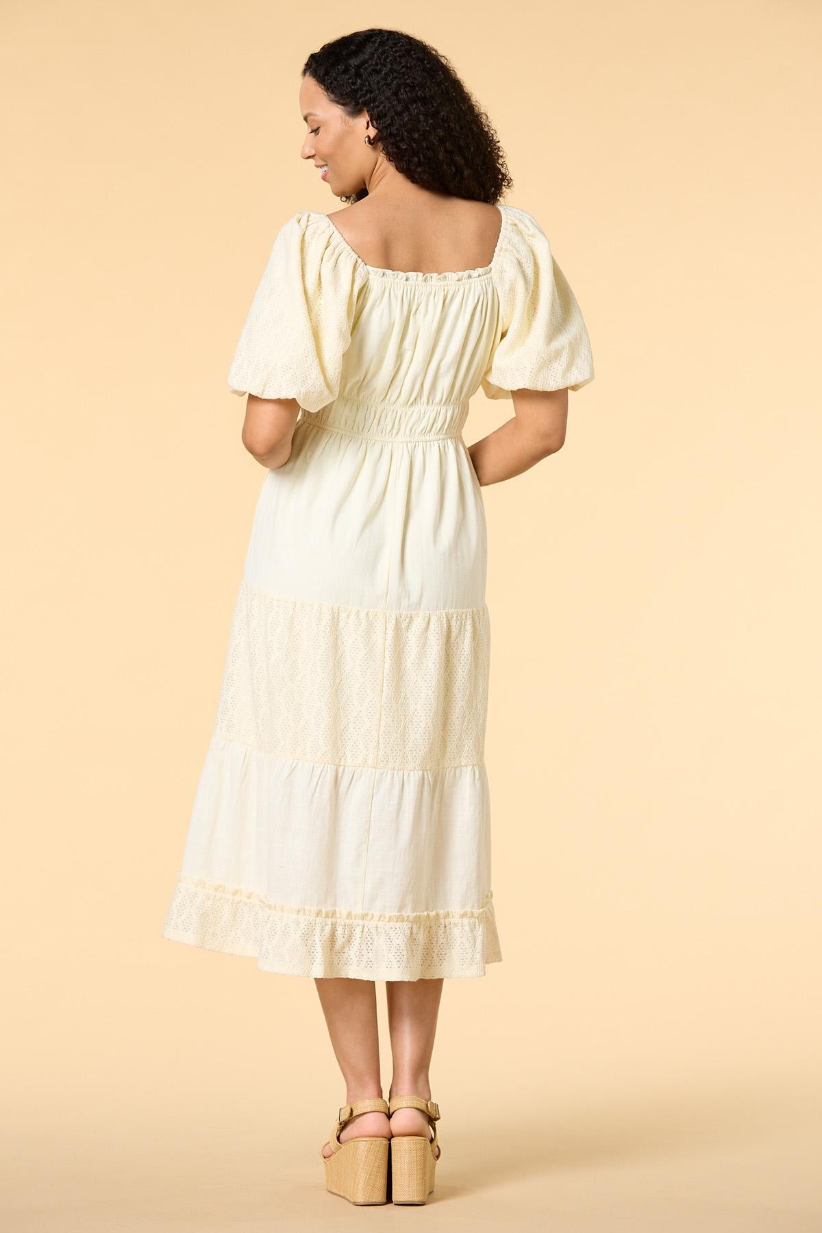 Versona feels so perfect midi dress CREAM