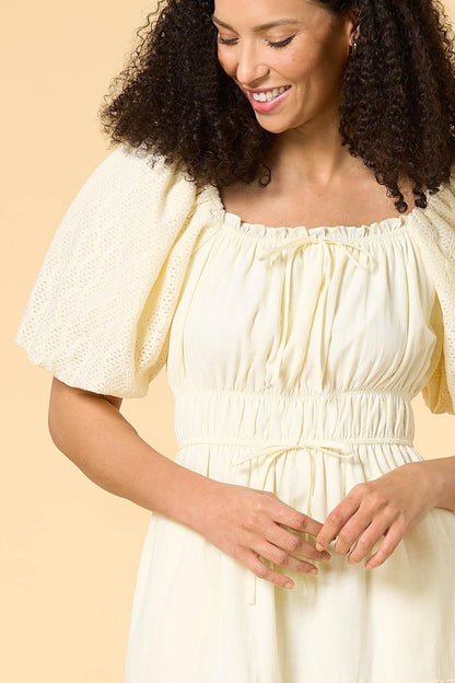 Versona feels so perfect midi dress CREAM