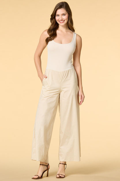 Versona two happy jumpsuit OATMEAL