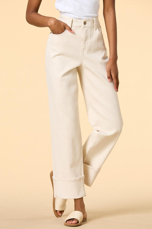 Versona cuff it out jeans WHITE_DENIM