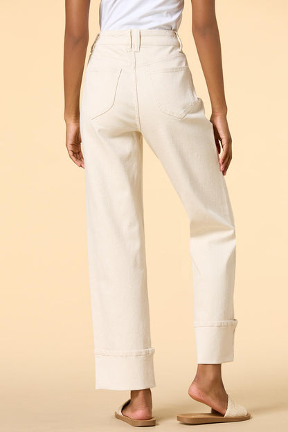 Versona cuff it out jeans WHITE_DENIM