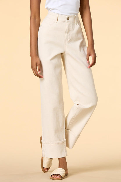 Versona cuff it out jeans WHITE_DENIM