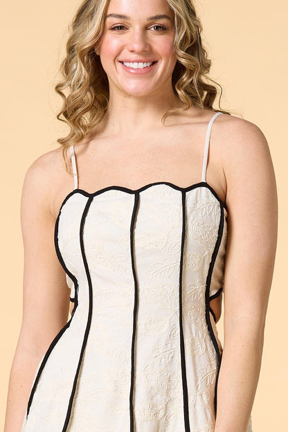 Versona by the sea mini dress NATURAL