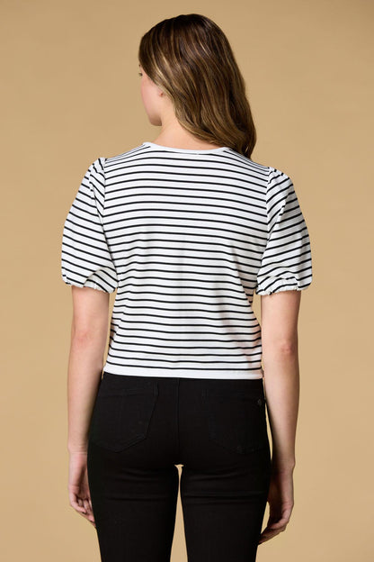 Versona scene of the crime ponte top BLACK_WHITE_PATTERN
