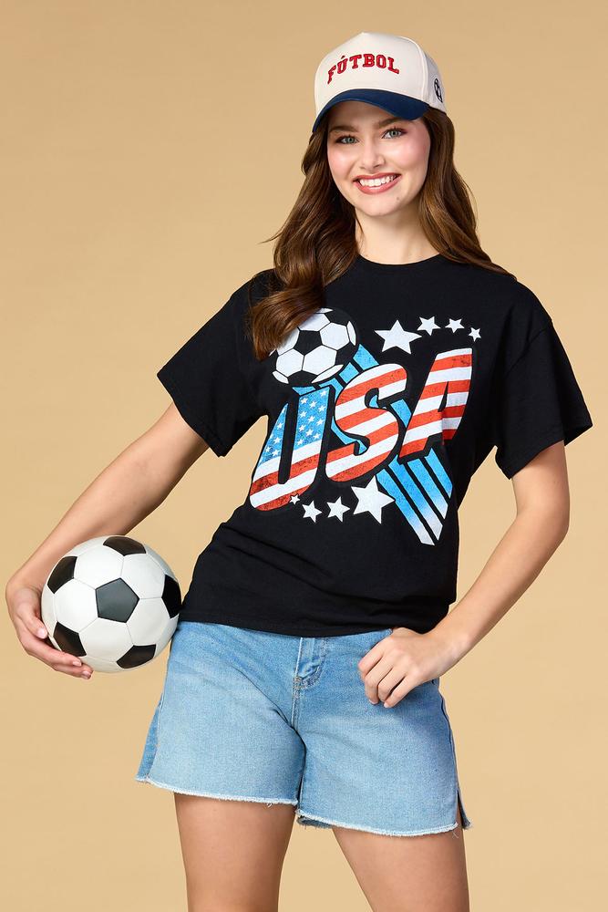 Versona team usa graphic tee BLACK