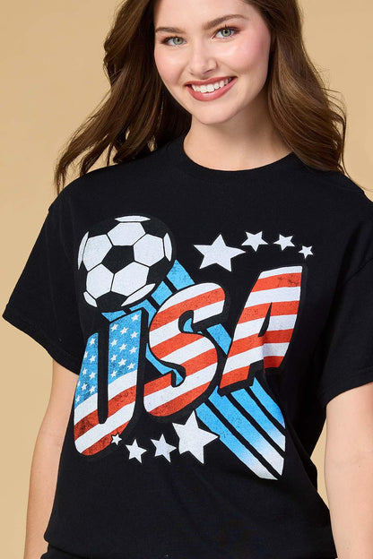 Versona team usa graphic tee BLACK