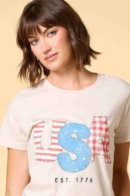 Versona usa graphic tee CREAM