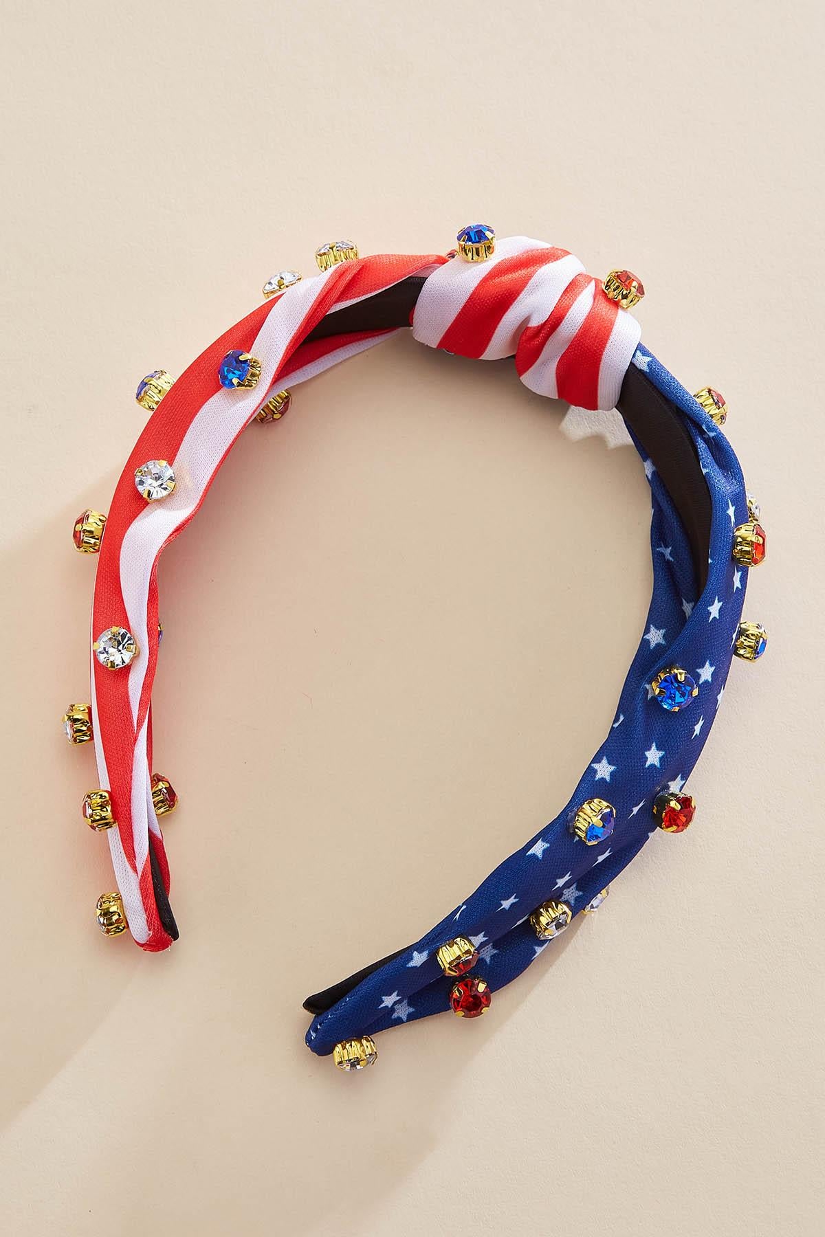 Versona americana embellished headband NAVY