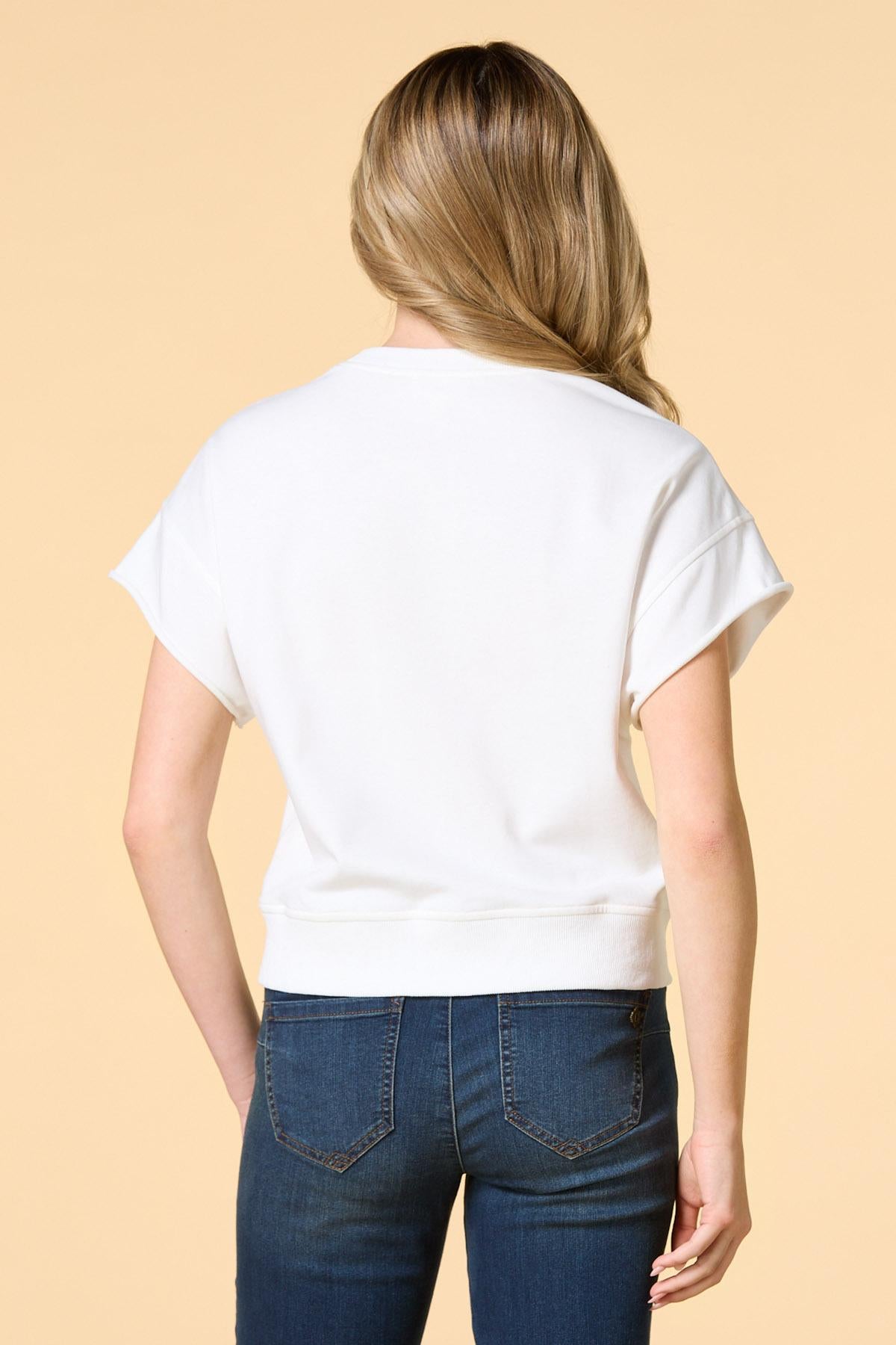 Versona american cowgirl sequin tee BRIGHT_WHITE