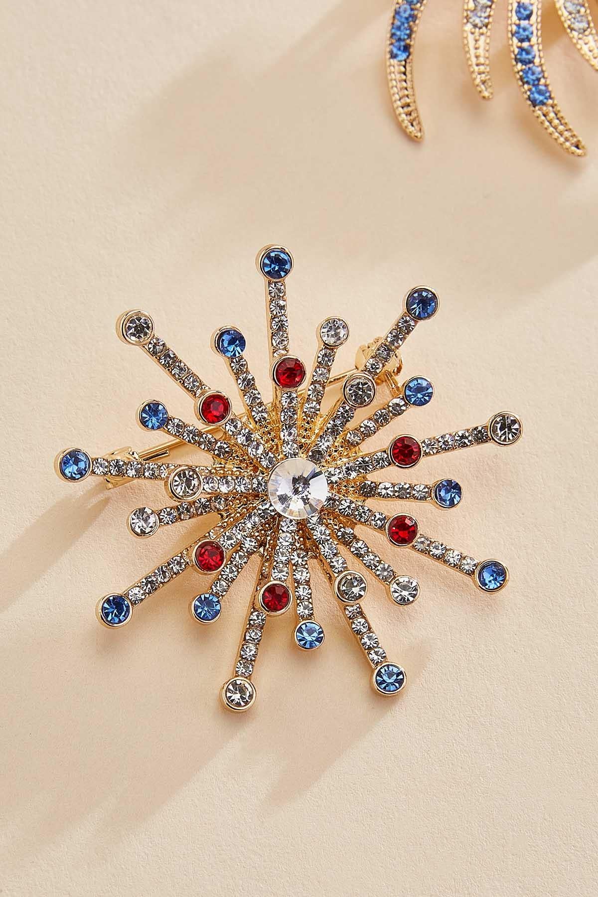 Versona firework brooch set RACING_RED