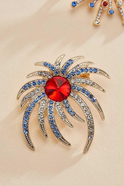 Versona firework brooch set RACING_RED