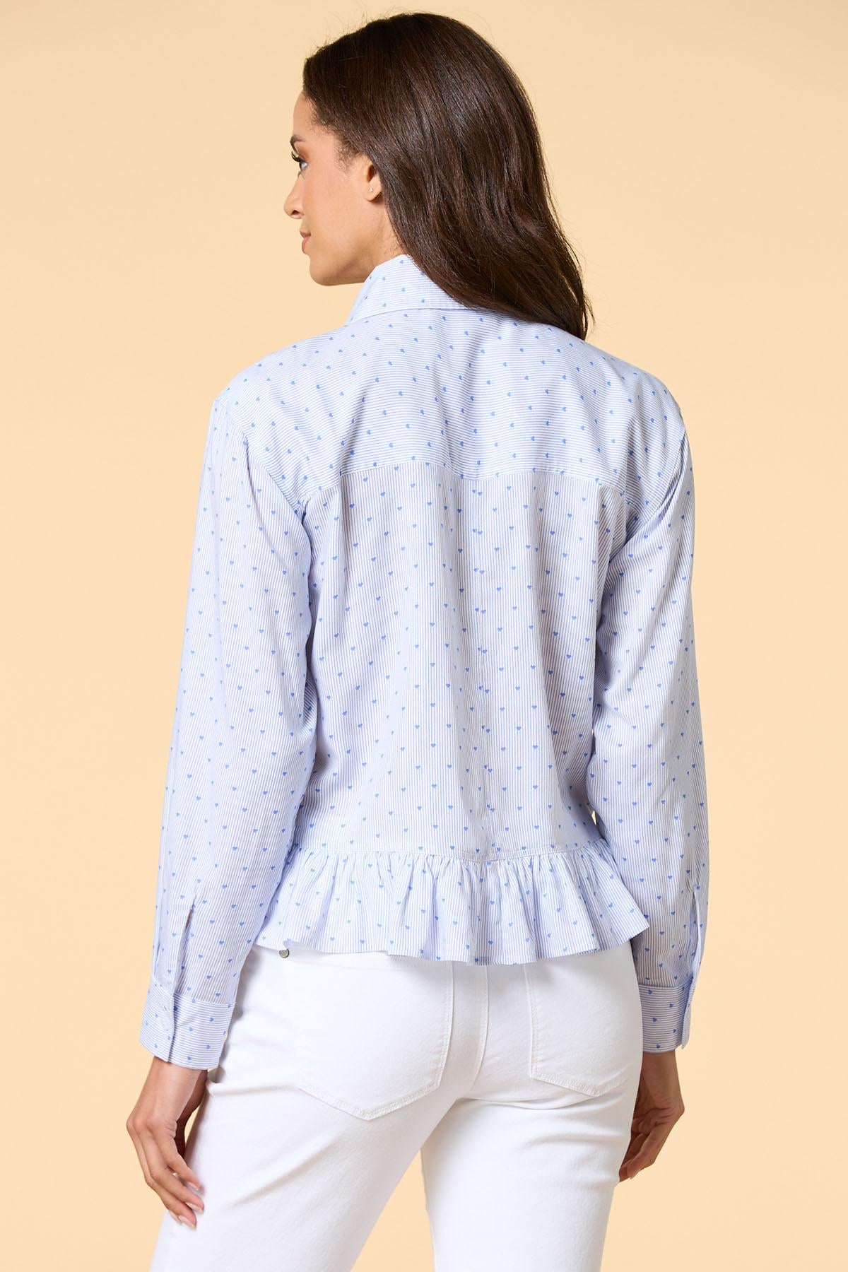 Versona heart on my sleeve shirt BLUE