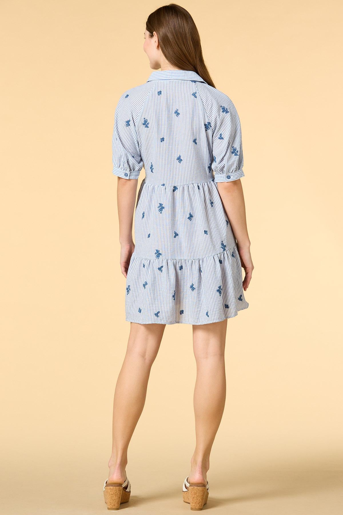 Versona boardwalk beauty shirt dress BLUE_MULTI
