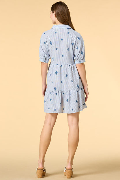 Versona boardwalk beauty shirt dress BLUE_MULTI