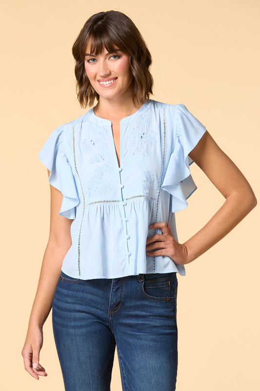Versona morning sky top BLUE