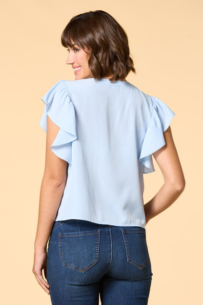 Versona morning sky top BLUE