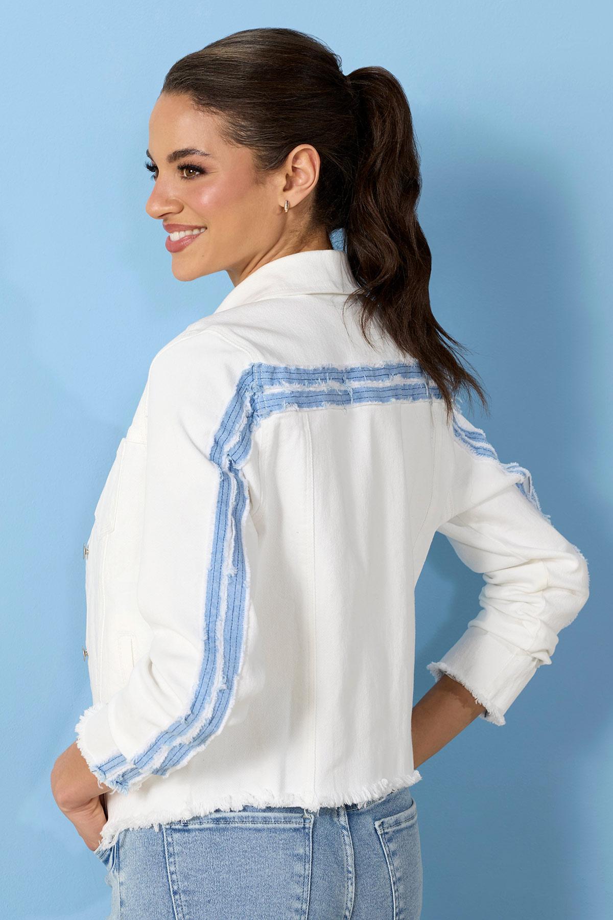 Versona light bright denim jacket WHITE