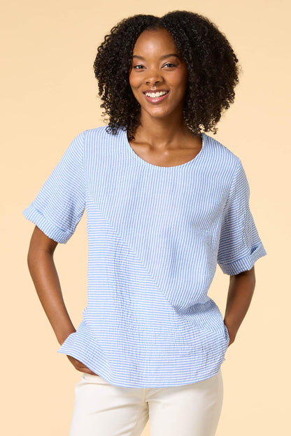 Versona good directions top BLUE