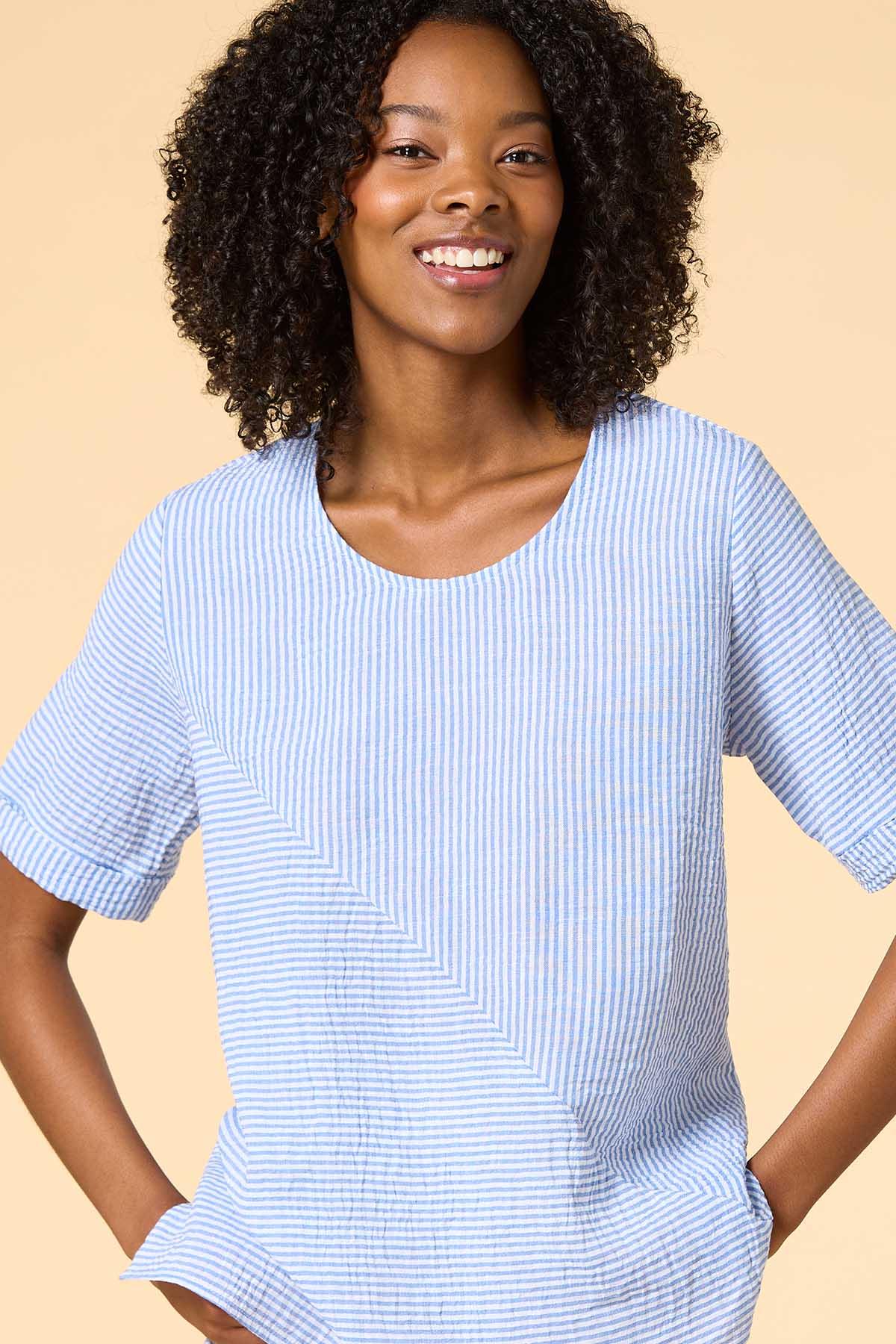 Versona good directions top BLUE