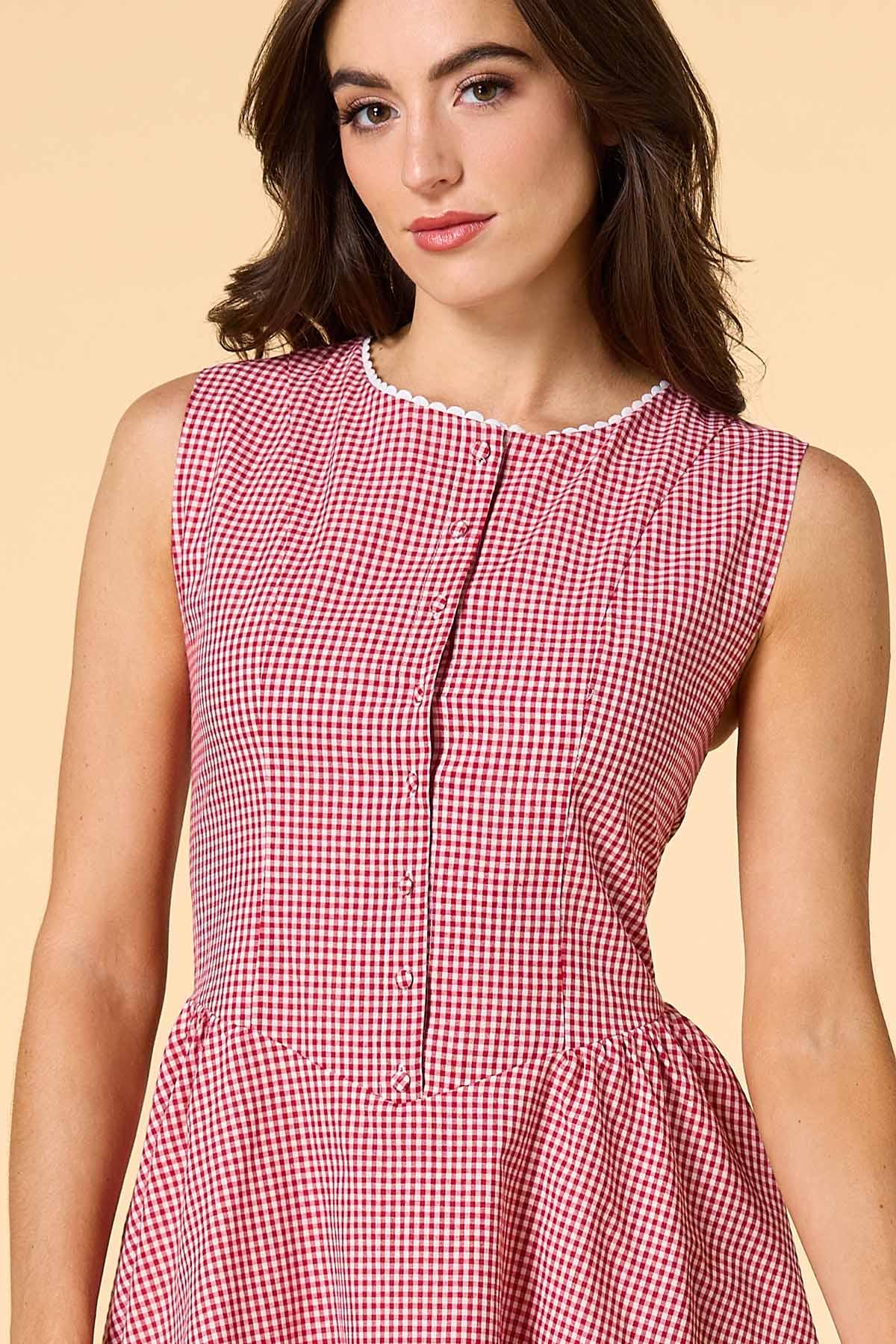 Versona spring strolls mini dress RED_MULTI