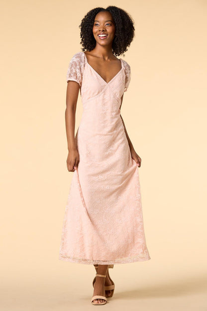 Versona blushing bride maxi dress- pink PINK